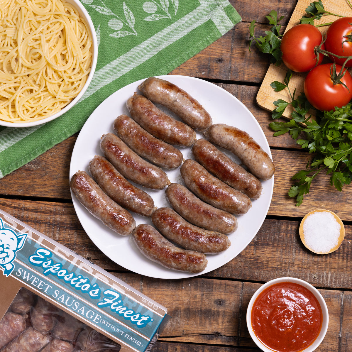 Sweet Italian Sausage No Fennel Luganica Style Espositos Finest Quality Sausage 4927