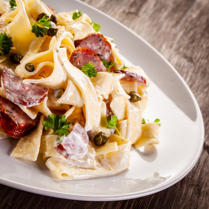 Italian Classics, Meet Chicken Sausage: A Perfect Pasta Carbonara Reci ...