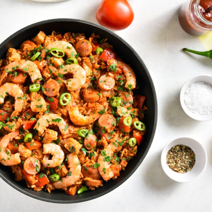 A Taste of Spain with a Kick: Hot Italian Sausage & Seafood Paella ...