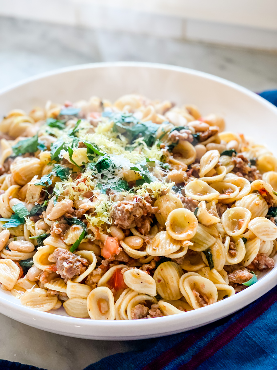 Annie's Pasta With Sausage, Beans, and Greens | Esposito's Finest ...