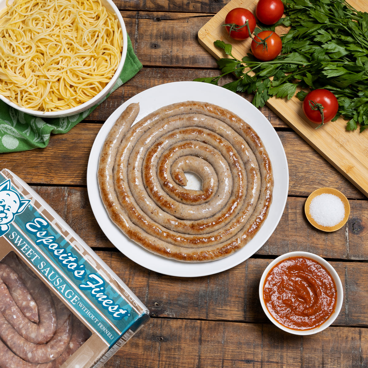 Sweet Italian Sausage No Fennel Luganica Style Espositos Finest Quality Sausage 6323